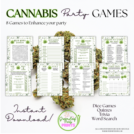 Digital Cannabis Party Game Bundle